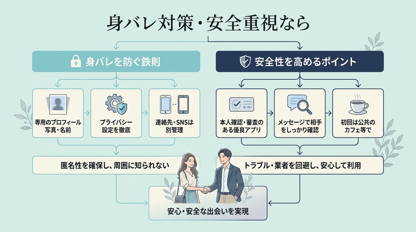 身バレ対策・安全重視なら