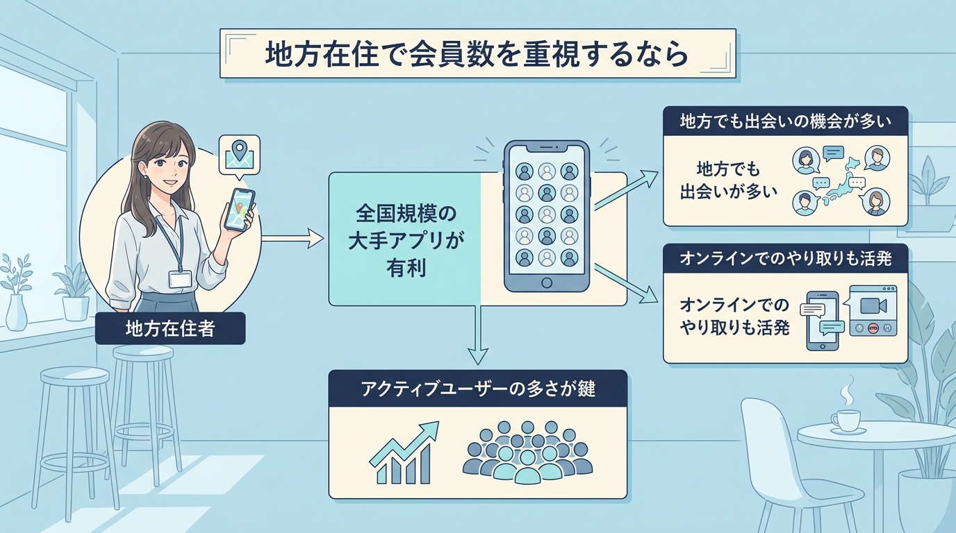 地方在住で会員数を重視するなら