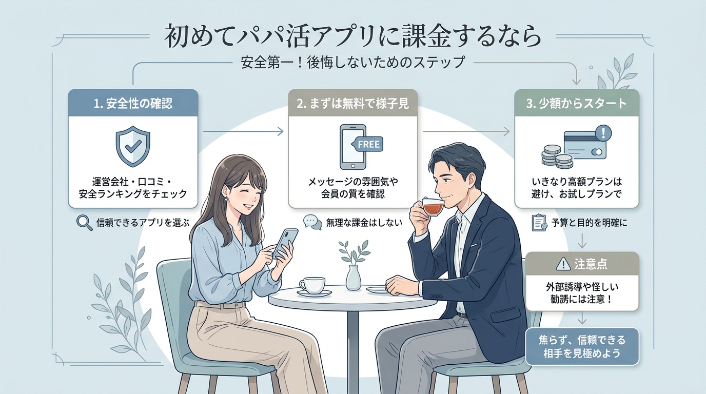 初めてパパ活アプリに課金するなら