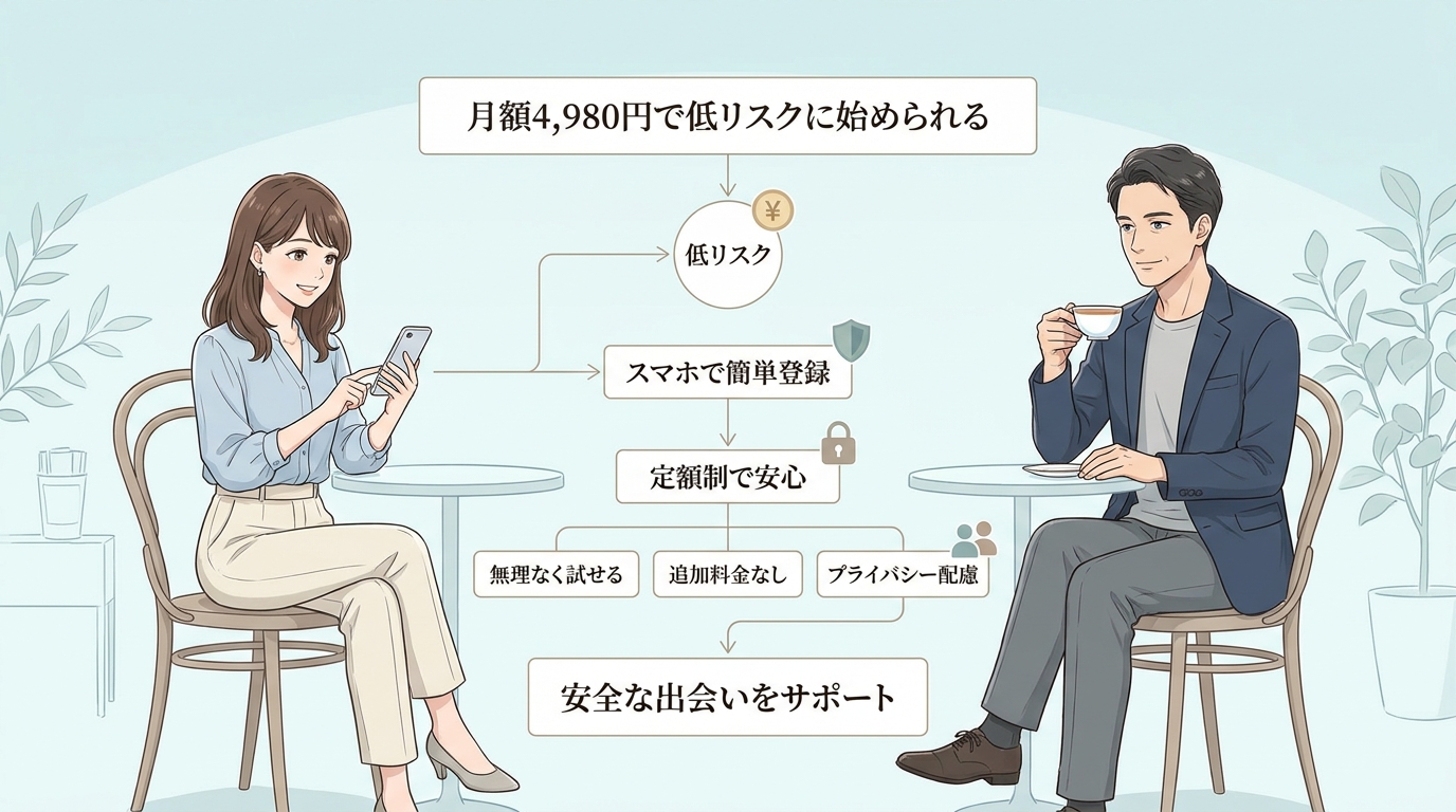 月額4,980円で低リスクに始められる